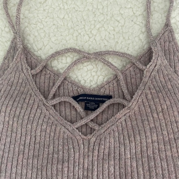 American Eagle Ribbed Spaghetti Strap Top - Picture 4 of 5